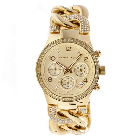 michael kors damenuhr gold mit steinen